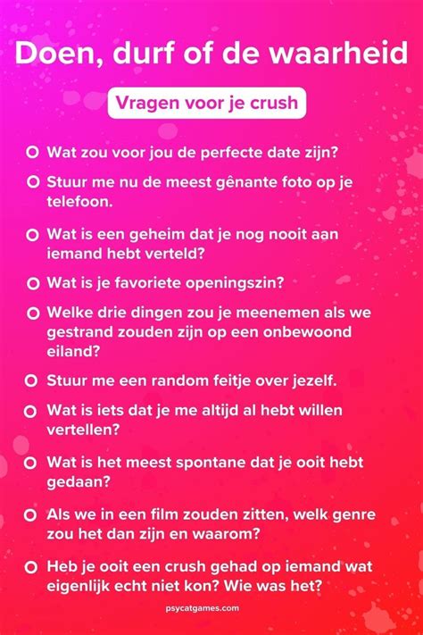 Vragen voor je crush